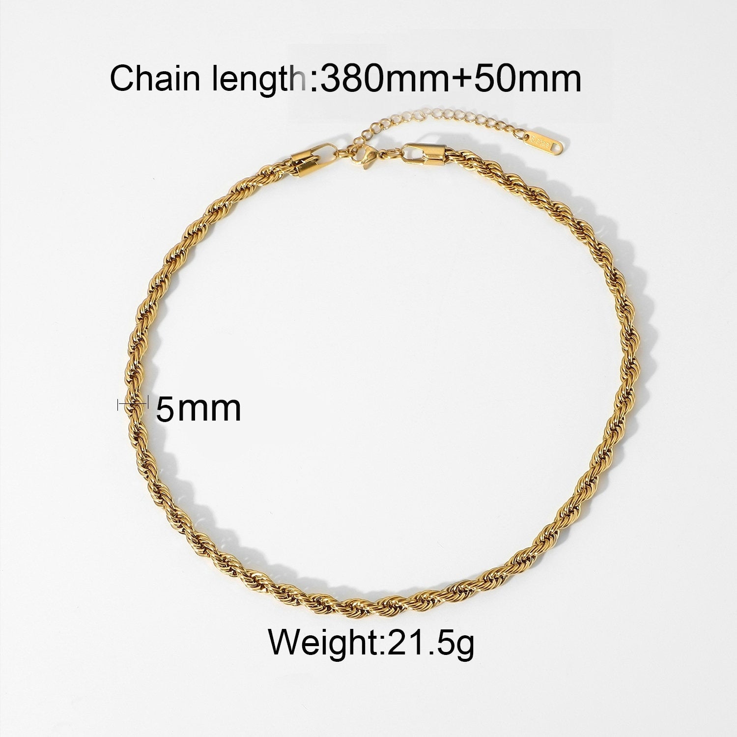 Çift Kat Yılan Zincirli Chunky Kolye
